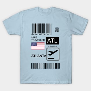 Atlanta USA travel ticket T-Shirt